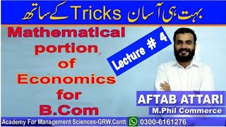 mathematical Economics  mathematical Economics BCom [upl. by Dunc]