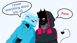 Badboyhalo and Skeppy parody Dream’s song ‘Roadtrip’ Platonic Skephalo animatic [upl. by Margit]