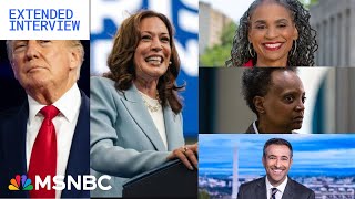 Trump trails Harris as she taps ‘Obama energy’ amp history MSNBC Trailblazers Summit [upl. by Aitnom]