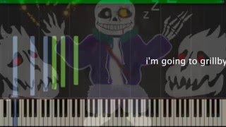 Megalovania【UNDERTALEアンダーテール】Piano Solo Arrangement Sheet Music楽譜 [upl. by Ayel783]