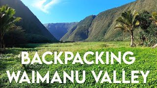 Backpacking Waimanu Valley in Hawaii [upl. by Anoif]