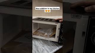 My new microwave oven 😍 Unboxing ✌️✌️✌️ [upl. by Eicnarf257]