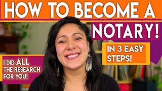 HOW TO BECOME A NOTARY  Notary Public Training  EXTRA INCOME IDEAS [upl. by Cristi]