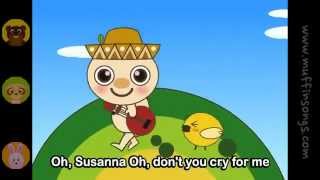 Muffin Songs  Oh Susanna nursery rhymes children songs with lyrics muffin songs [upl. by Haididej948]