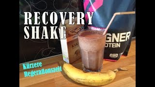 RECOVERY SHAKE für MUSKELAUFBAU  AUSDAUER [upl. by Nyladnohr]