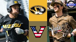 Missouri vs 7 Vanderbilt Highlights Game 3  2024 College Baseball Highlights [upl. by Atisusej259]