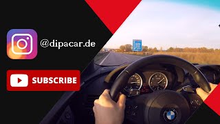 BMW 650i E63  Autobahn up to 210 kmh [upl. by Nuahc]