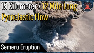 Semeru Volcano Eruption Update Powerful Eruption 19 Kilometer Long Pyroclastic Flow [upl. by Morvin]