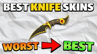 Ranking Every VALORANT KNIFE From Worst to Best [upl. by Boothman]