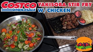 Costco Yakisoba Stir Fry with Seasoned Chicken  Cook amp Review [upl. by Namzed]