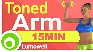 15 Minute Arm Workout Best Exercises to Tone and Lose Arm Fat [upl. by Akimal]