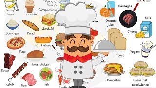 Learn 100 Common Foods in English in 15 Minutes  Food Vocabulary [upl. by Ayifa]