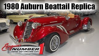 1980 Auburn Boattail Speedster Replica at Ellingson Motorcars in Rogers MN [upl. by Aierdna]