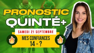 Pronostic PMU quinté du jour du Samedi 21 septembre 2024 à Chantilly [upl. by Ly103]