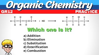 Reaction Types Organic chemistry grade 12 [upl. by Krispin]