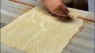 Baklava Nasıl Yapılır  El Açması Baklava Tarifi  Turkish Baklava Making [upl. by Aneehsar]