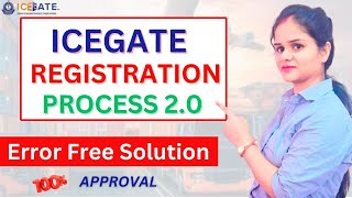 ICEGATE Registration Process  How to register in ICEGATE portal for Custom Clearance exim [upl. by Eslehc]