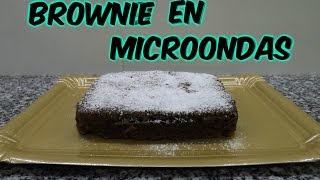 BROWNIE AL MICROONDAS COCINA CON PILAR [upl. by Nyleuqaj]