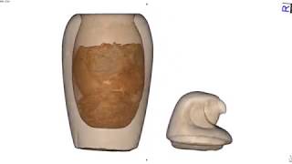 Radiological findings in ancient Egyptian canopic jars [upl. by Nnylirehs]