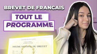 BREVET de FRANÇAIS 2024  TOUT le programme en 30 minutes [upl. by Eibrik]