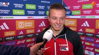 Clasie Heb nooit bedankt voor Oranje maar weekend vrij ook prima  Ajax 12 AZ Alkmaar  ajaaz [upl. by Bobker]