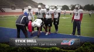 Defensive Line Drill Stick Drill Gary Salgado [upl. by Katharina319]