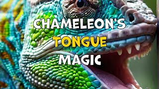 Chameleons’ Tongues Stretch Twice Their Body Length 🦎 facts knowledgesnap chameleons shorts [upl. by Bihas573]