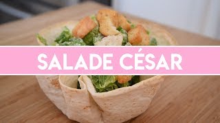 Salade César dans un bol tortillas [upl. by Airret]