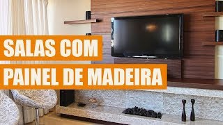 50 SALAS COM PAINEL DE MADEIRA PARA SE INSPIRAR [upl. by Regdor]