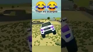 Thar vs scorpio jump challenge🔥🔥shubham sharma 1414shortstrending [upl. by Christan]