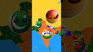 Part 2  Pakistan amp India Friendship Vs Garbage Monster countryballs countries shortsvideo [upl. by Suirred98]