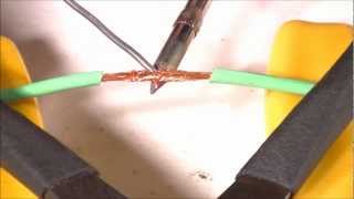 How To Solder  IntroJoining Stranded Wires  Part 1 [upl. by Elirpa476]