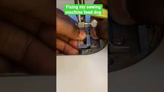 Sewing machine  How to adjust a drop feed dog on sewing machine how sewing sewingmachine [upl. by Gorski749]