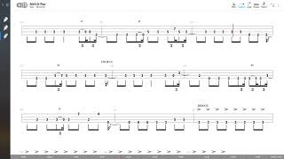 Paramore  Aint It Fun BASS TAB PLAY ALONG [upl. by Breh]