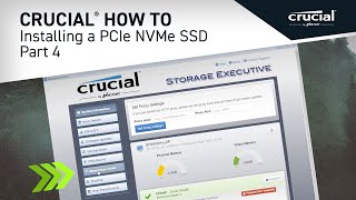 Part 4 of 4  Installing a Crucial® M2 PCIe NVMe SSD Optimize [upl. by Chaffinch]