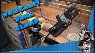 Testing the Wolfcraft Universal Drill Clamp and Review [upl. by Akcimehs828]