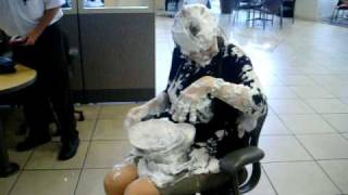 Girl Tiffany Yeomans Gets Pied For Her Birthday at a Car Dealership Funny [upl. by Owens]