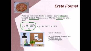 Prozentrechnung  alle drei Formeln [upl. by Neeoma]