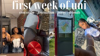 FIRST WEEK OF UNIVERSITY VLOG  Concordia U Journalism Friends amp more 📚📹 [upl. by Cris605]