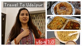 Udaipur Travel Vlog 1  Mumbai to Udaipur  Food in Vistara and more [upl. by Waki]