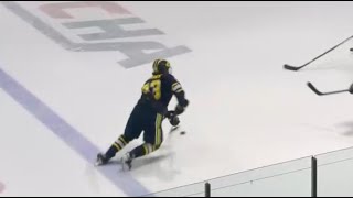 The best defenseman prospect in the world Luke Hughess first 12 games of the season Highlights [upl. by Yobybab]