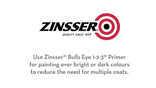 Add a Bright New Colour with Zinsser Bulls Eye 123 [upl. by Roarke]