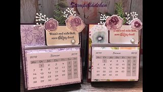 Tischkalender mit Notizzettelhalter [upl. by Notned832]