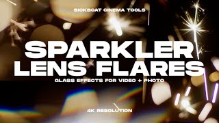 Sparkler Lens Flares  Real Sparkler Lens Flare Overlays 4K [upl. by Nicholl]