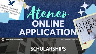 Complete Ateneo Online Application for Admission and Scholarship 20222023  Edukasyonph  ADMU [upl. by Lladnik817]