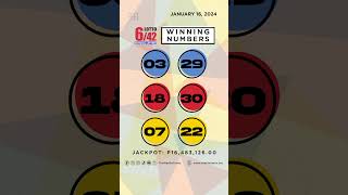 PCSO Lotto Results P49M Ultra Lotto 658 Super Lotto 649 Lotto 642 6D 3D 2D  Jan 16 2024 [upl. by Airotnahs759]