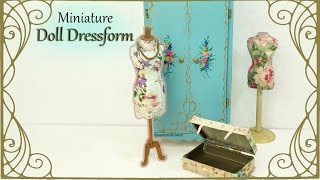 Easy Dress Form from Cardstock amp Fabric  Tutorial [upl. by Krenek]