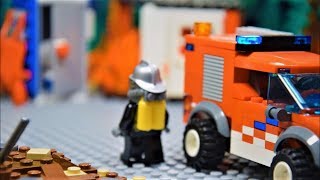 LEGO Firefighters Real Heroes  Fire At The Construction Yard S01E02 [upl. by Gaddi435]