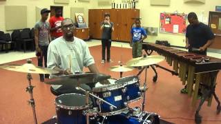 Drum Competition Tri Cities High School Atlanta Ga Performance wLee Pearson amp Warren WolfMP4 [upl. by Jonina]