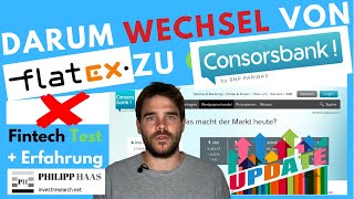 Consorsbank Broker  TestErfahrung  Darum Wechsel von Flatex zur Alternative Consors für ETF Depot [upl. by Areid357]